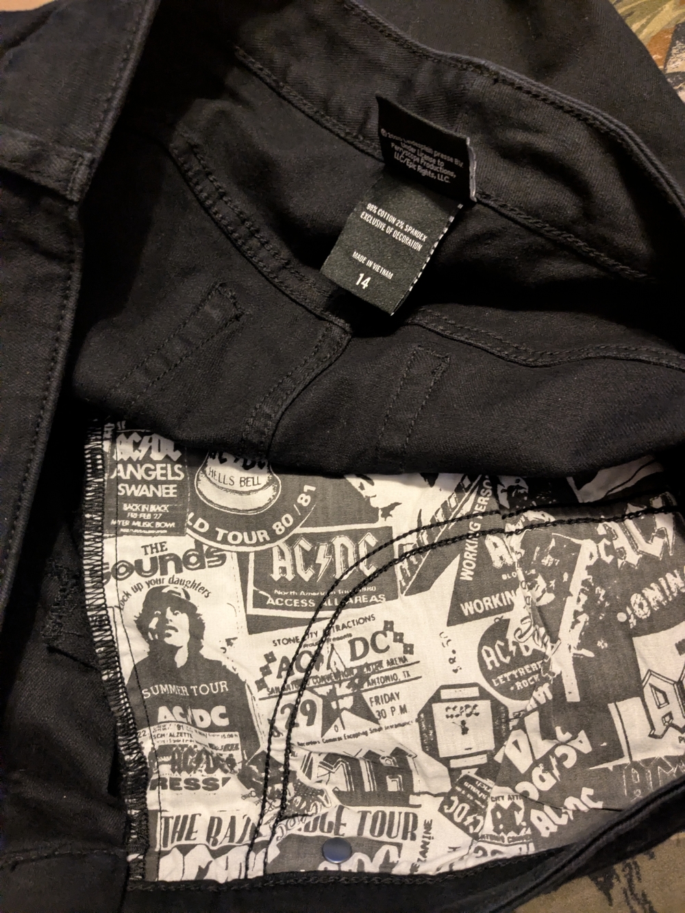 AC/DC Black Women's Distressed Bermuda Shorts - Picture 11 of 12